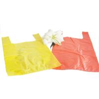 Bolsa de camiseta de plástico para supermercados y tiendas Material ecológico