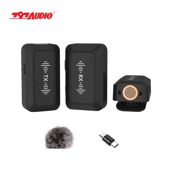 Wireless Lapel Microphone for Camera Vlogging 797AUDIO WCR02 Equivalent Noise Level 20dBA