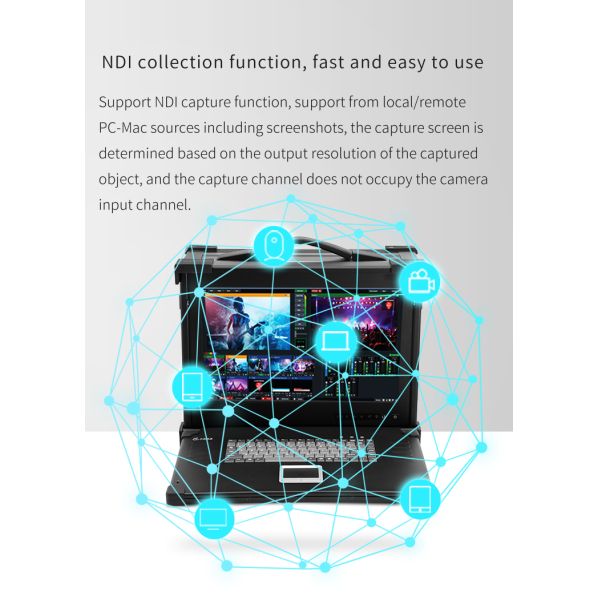 TYST Live Streaming Broadcast All-in-one Machine Portable 4K Version with VMIX Software