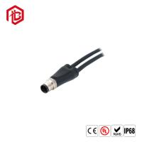 M12 conector automotivo impermeável elétrico da tomada ip68 do conector de cabo da bicicleta 3pin
