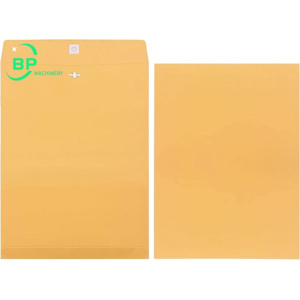 Kraft Clasp envelope machine bp001 with hole punch and metal clasp insert for many differ size kraft paper
