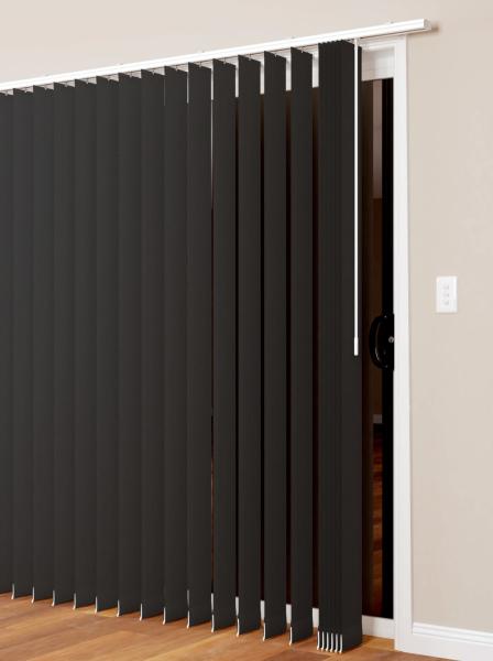 Luxury 89mm 127mm Window Vertical Blinds Manual Fabric Material
