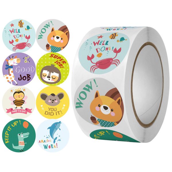 Free Design Cute Rainbow Thank You Sticker Gift Decoration Stickers