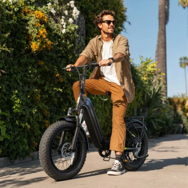 European Warehouse 20 Inch Yeestep 7 Speed 48v Lithium Folding Green Electric City Bike Fat Tire Ebike