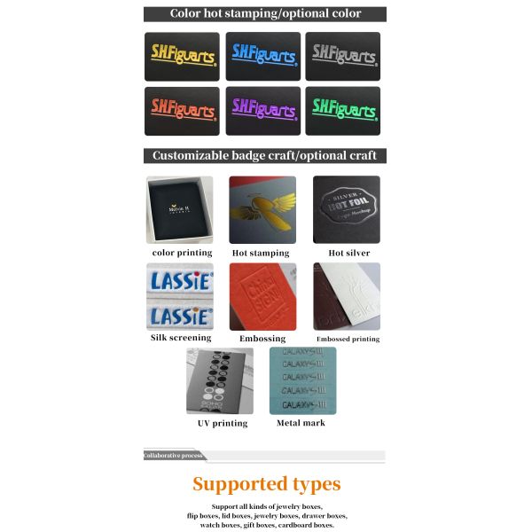 Boîte à bijoux LED Hanhong Ronde ampoule de luxe à lumière blanche