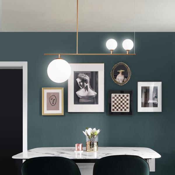 Nordic glass chandelier Modern molecule light gold luxury Ball Light(WH-MI-270)