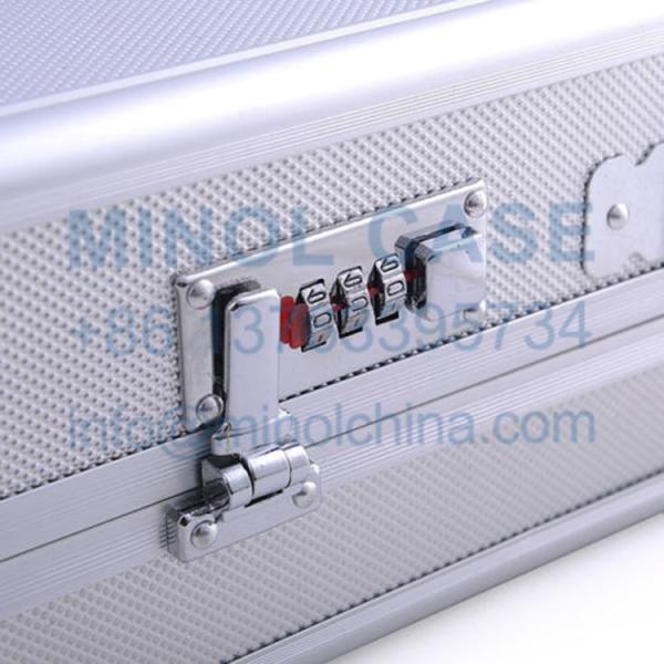 Custom Size Logo Factory Price Silver Aluminum Violin Flight Case