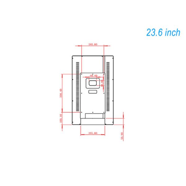 23.6 inch WiFi wireless connection customized medical consultation room screen digital signage solutions