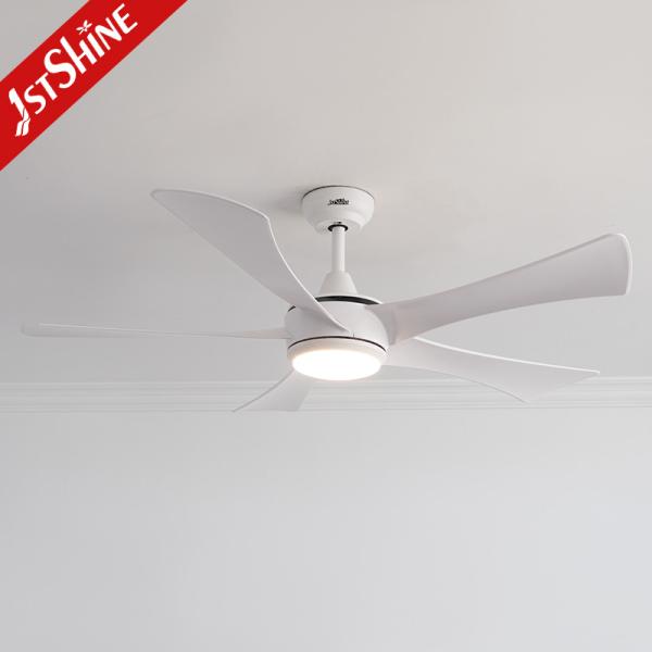 5 lâminas ABS brancas lâminas ventilador de teto com iluminação LED