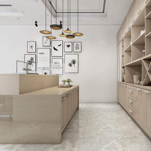 Slatted Dining Room Cabinet Kitchen Table Laminate Diningroom Furniture