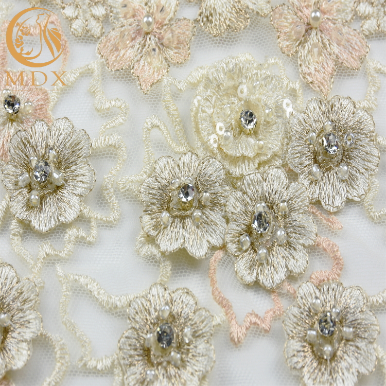 Стразы шнурка Applique украшения связанные тканью шнуруют ткань Applique