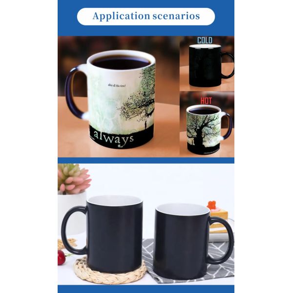 Factory Direct Sublimation Ceramic Cups Gradient Design Sublimation for Mugs for Promotional & Business Gifts