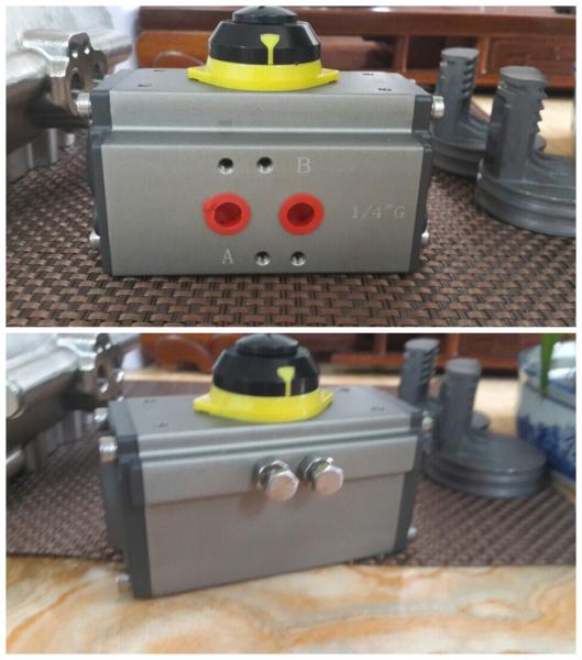 Double Action 90 Degree Pneumatic Actuator Quarter-Turn Actuator AT040