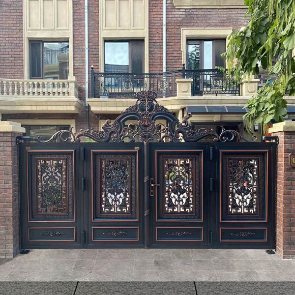 Sliding Aluminium Pedestrian Garden Gates Powder Coated Aluminum Alloy 6063/6061/6005