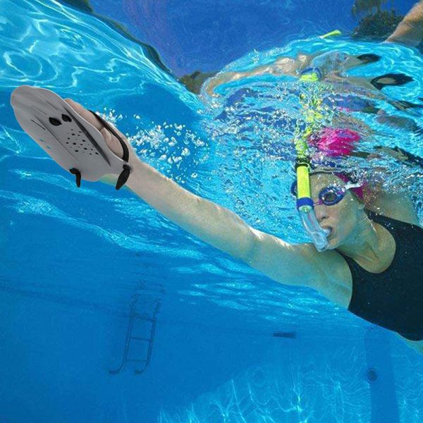 Durable PP Silicone Swimming Hand Paddles With Custom Logo For Swim Training