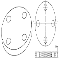 Стальной фланец, ANSI B16.5/ANSI B16.47 слепых фланцов, DIN2527/DIN2566, BS4504/BS4504
