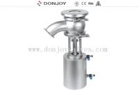 Elevado desempenho pneumático da válvula de parte inferior de tanque DN50 com cotovelo de 90°