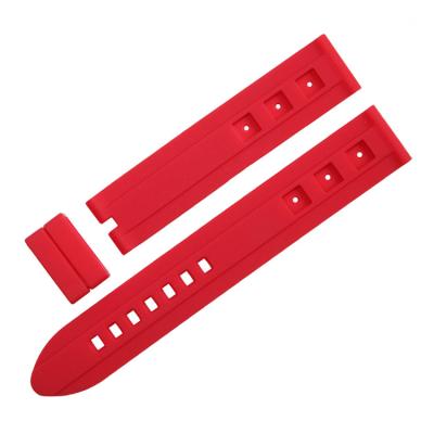 Breathable 18mm Sports Watch Rubber Strap Water Resistant CE Passed