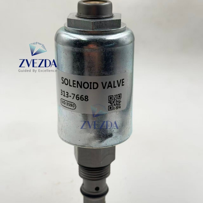 313-7668 Hydraulic Cartridge Solenoid Valve 24V Solenoid Valve Assembly For Construction Machinery Parts
