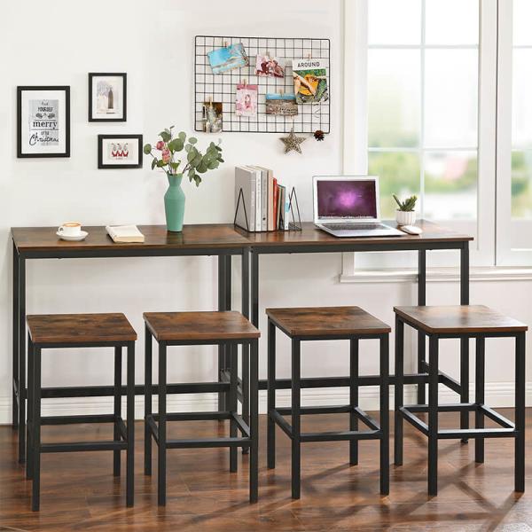 Narrow Bar Table, Industrial Bar Table for Sale, Kitchen Table, Metal Frame Bar Table, Kitchen Furniture, ULBT10X