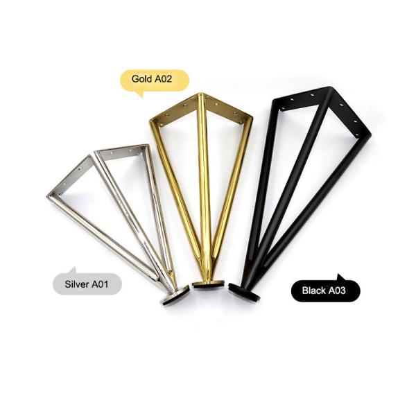 O estilo moderno de um preto de 5 polegadas dobrou os pés de tubo Sofa Legs For Furniture