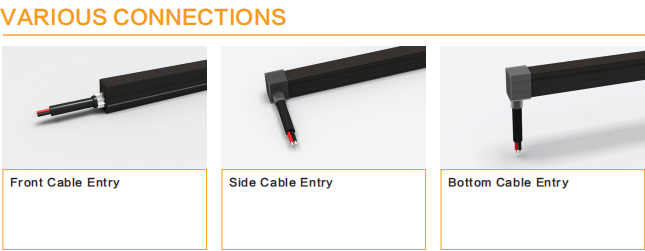 Indoor Outdoor LED Neon Strip 2835 LED Strip Black Neon CRI90 IP67 5w/10w/15w