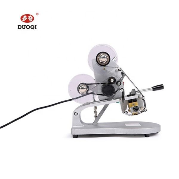 Máquina de codificación de fechas de estampado en caliente DY-8 de operación manual de capacidad fácil a 2 líneas