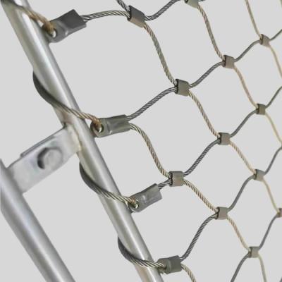 Maillage de câble en acier inoxydable pour système de filet de sécurité sécurisé