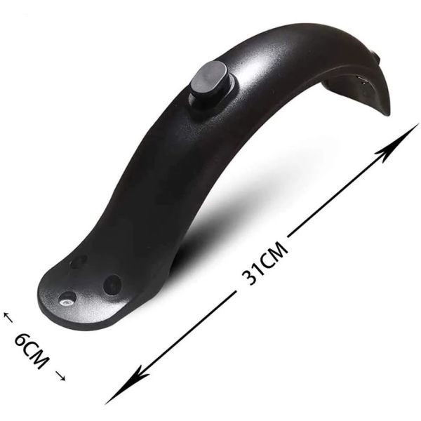 Guardabarros trasero para patinete eléctrico Mijia M365 1S con gancho, accesorio negro y blanco para bloqueo de agua