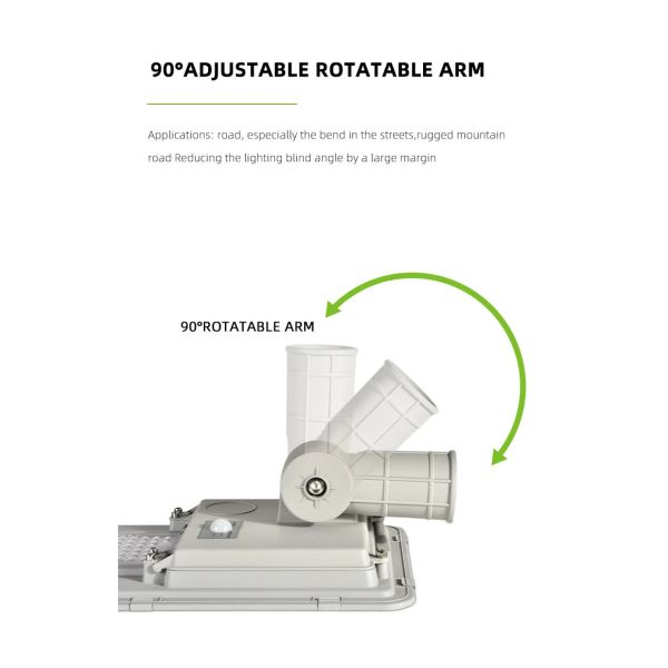 70Ra All In One Luz solar de calle 160lm/W Luz solar LED exterior 6V