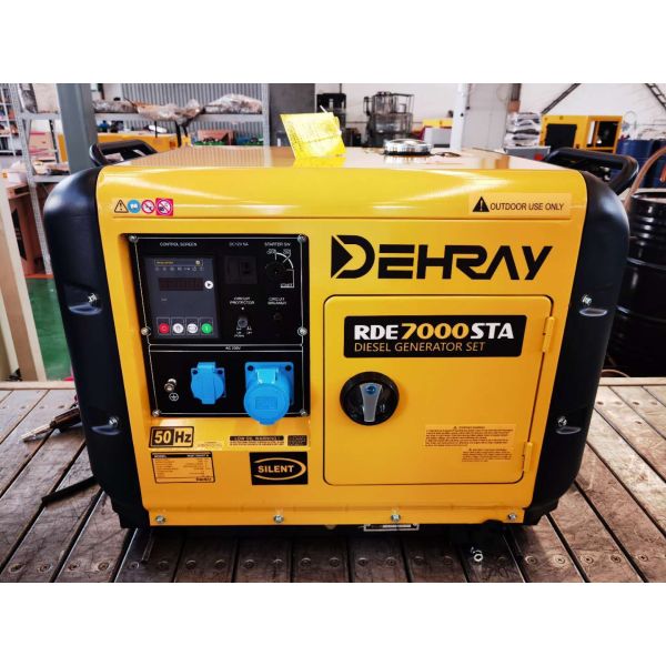 Three Loops Portable Generator Set Soundproof 12V Air Cooled Diesel Generators