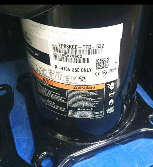 ZP83KCE-TFD-522 Cold Storage Compressor R410A Refrigerant cool room refrigeration compressor380V/50HZ/3PH