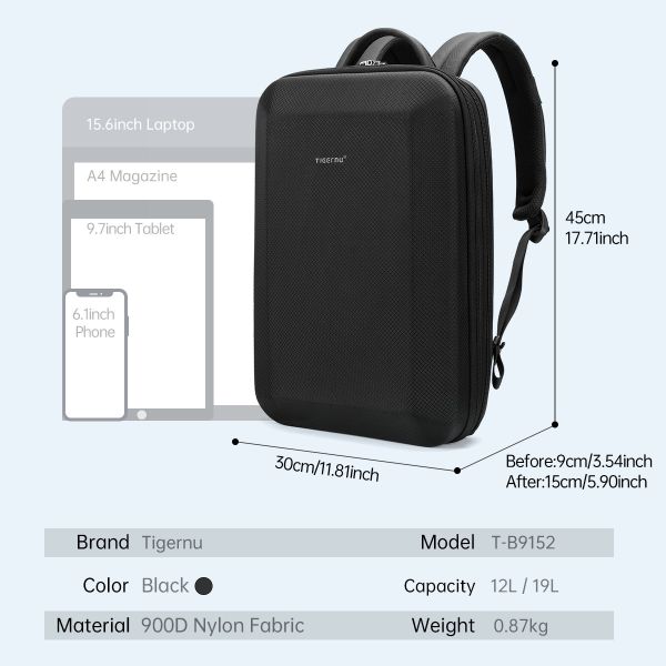 T-B9152 Expandable High Quality Low Moq Business Travel Backpack Leisure Sport Backpack For Men