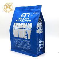 Sac de empaquetage transparent de poche de fond plat d'OEM 500g 1kg avec la tirette