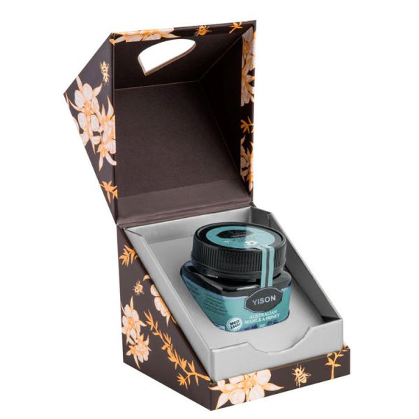 CMYK Custom Luxury Liquid Honey Bottle Packaging Book Shape Box с картонным подключением