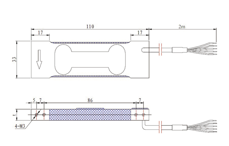 WL-113 Aluminum Alloy Single Point Load Cell 0.1/0.3/0.6/1/3 Kg For Ultra Light Loads