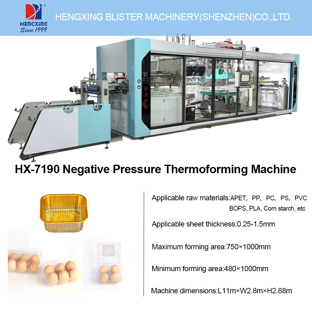 Automatic Plastic Thermoforming Machine For PP PET PVC Disposable Food Containers