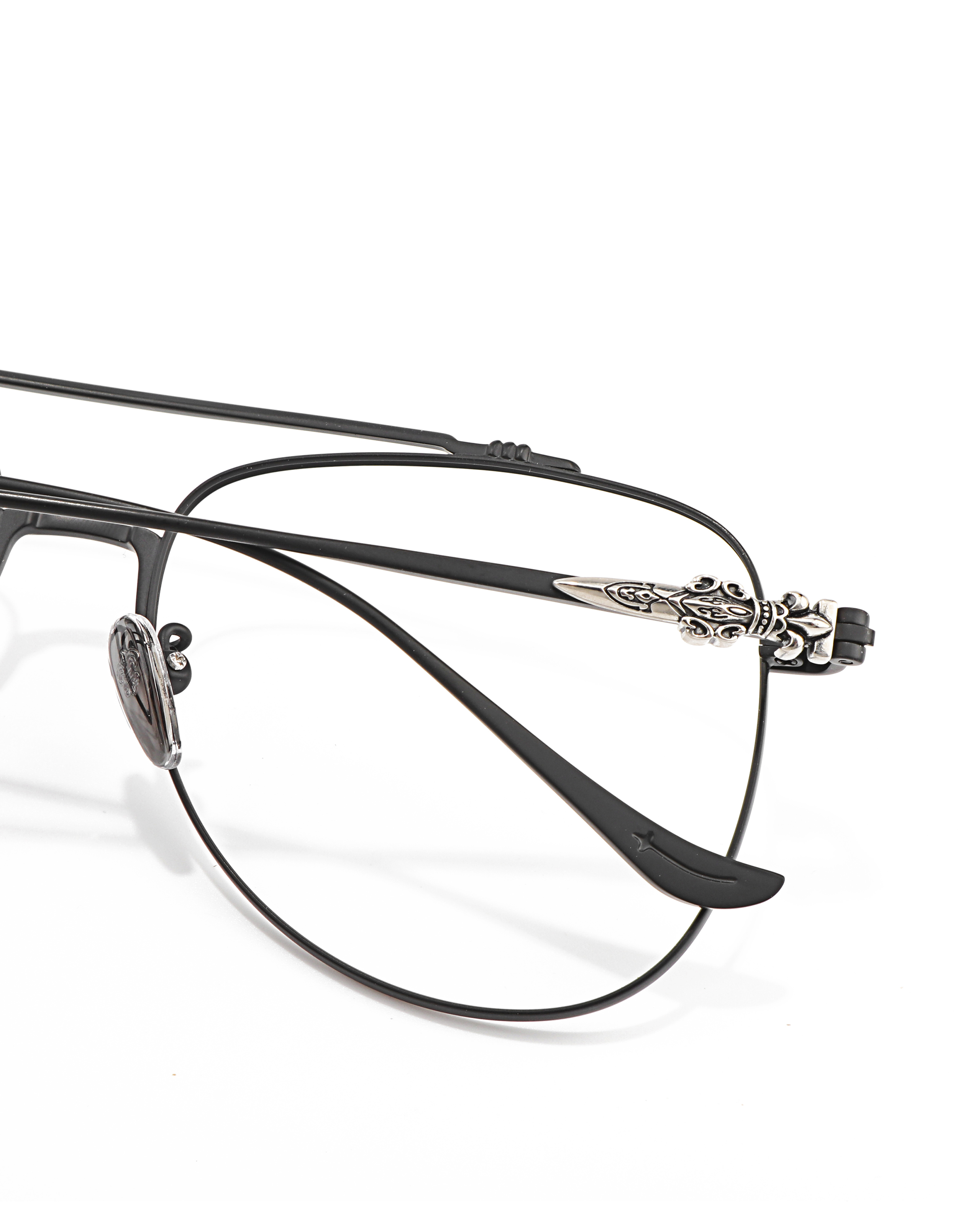 China Light Luxury Celebrity Dual Beam Black Gold Silver Gun Color Optical Reading Men's Female Wholesale Glasses Order Online
