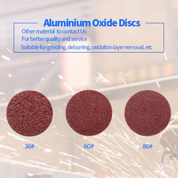 Aluminum Oxide Sanding Roloc Quick Change Discs Hook Loop 80 Grit OBM