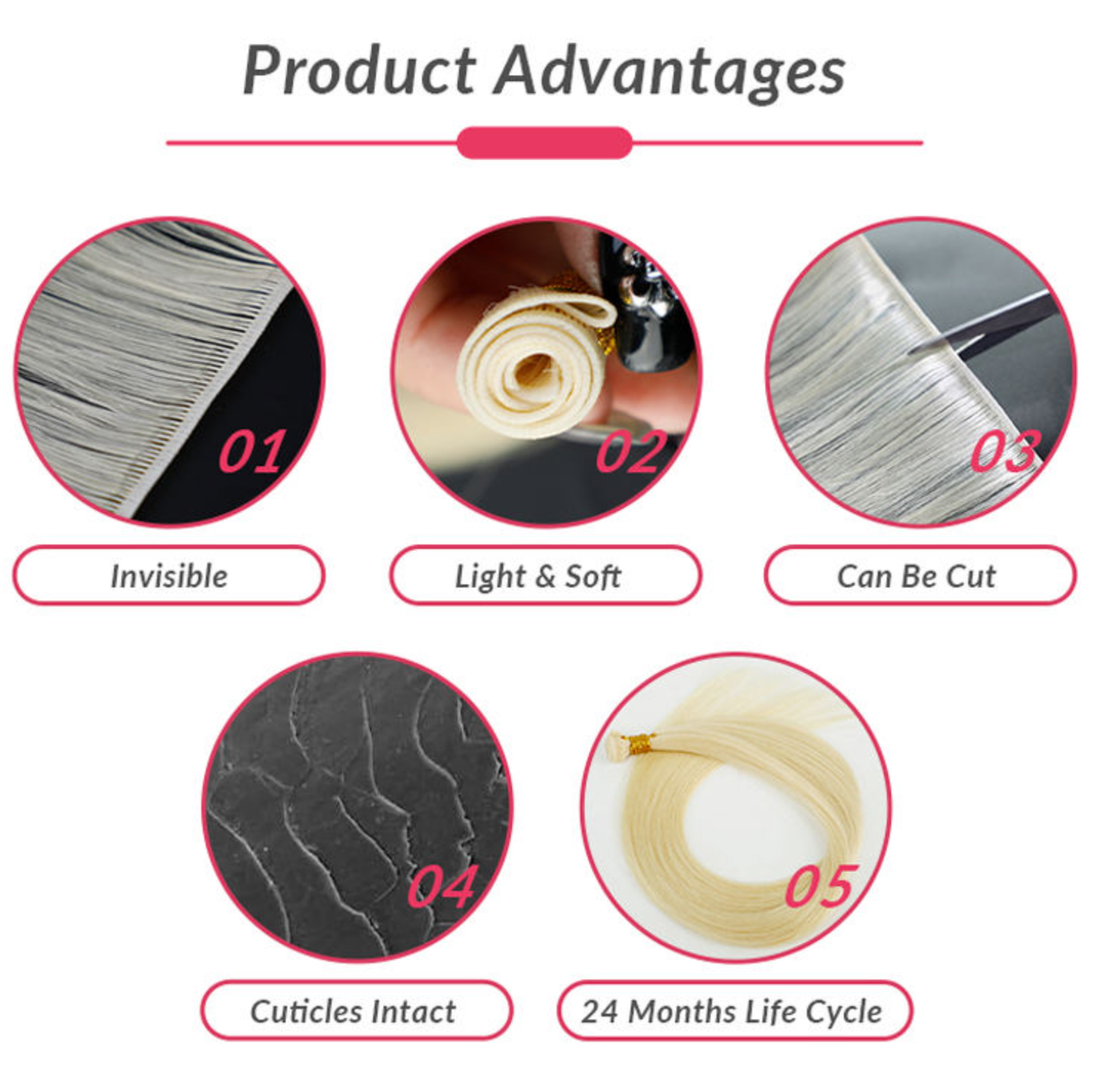 Raw Hair New Design Volume Weft Seamless Skin Weft Can Be Cut Double Drawn Genius Weft Hair Extensions