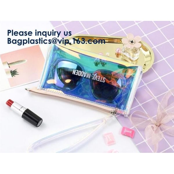 Handle Politzer Makeup Cosmetic Bag Toy Package Zip Barrel Cosmetic Box Portable Travel PVC Clear Cosmetic Makeup Bags