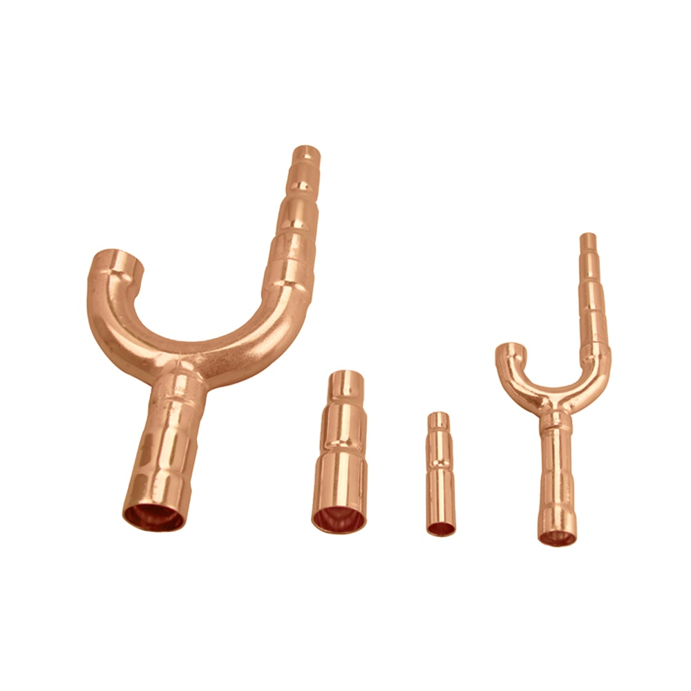 0.7mm 1.5mm TP2 Air Conditioning Copper Pipe Joints  ISO9001