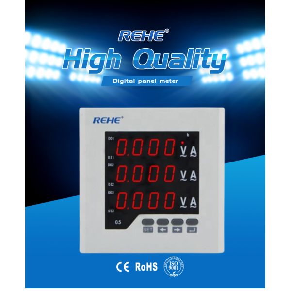 Digital display meter 3 phase digital combination meter amp&volt meter