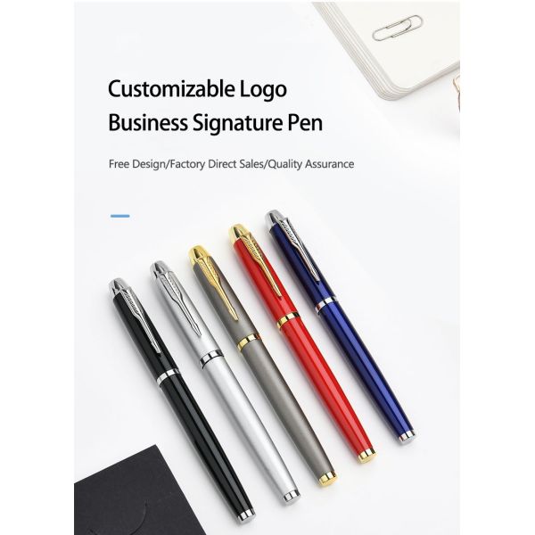 Business Gift Signature Ball Pen 0.5mm Multi Color Metal Neutral Pen