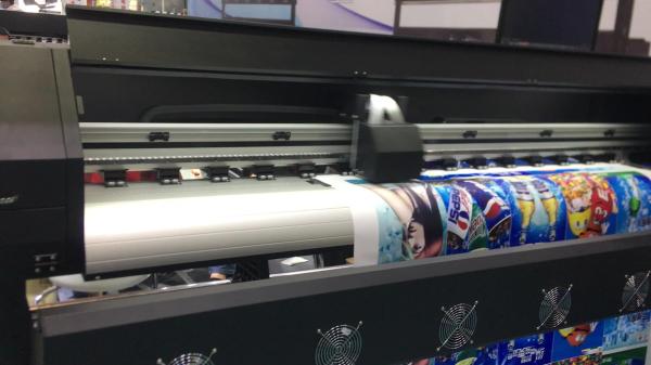 6 Colors Eco Solvent Wide Format Printer fast speed for vinyl banner