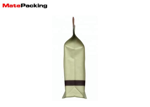 T Zipper Resealable Coffee Bags Aluminum Foil Laminated Matte Custom Printing