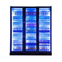 1154L Three Door Colorful Store Beverage Storage Display Refrigerator