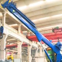 bateau 1T hydraulique pivotant Jib Telescopic Boom Crane