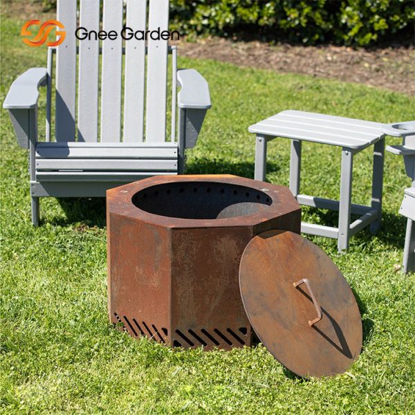 Charcoal  Bonfire Fire Pit 19.5 Inch Portable Outdoor Wood Burning Smokeless