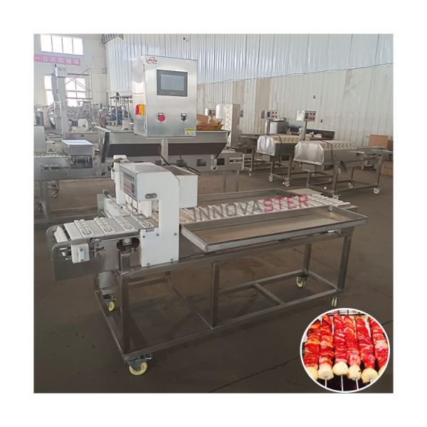 Automatic Vegetable Meat Chicken Kabob Satay Skewer Machine for Your Catering